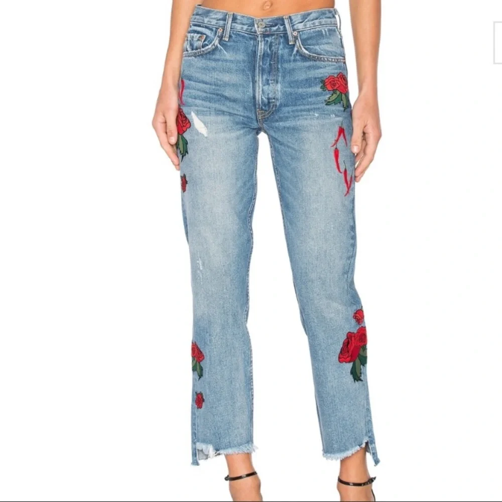 GRLFRND x Revolve Helena High Rise Straight Jean - Picture 2 of 12